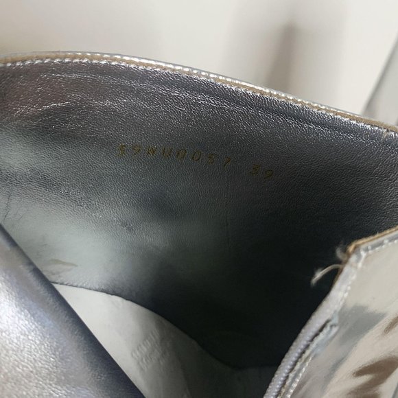 Maison Margiela Silver Italy Mirror Ankle Booties - Picture 15 of 16
